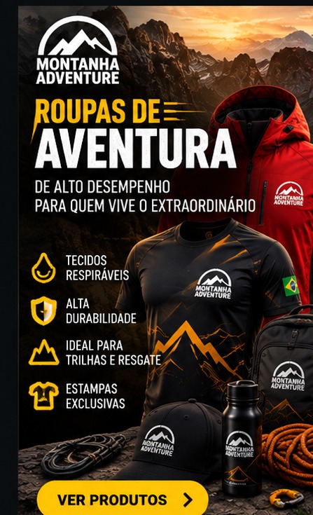Roupas de aventura Montanha Adventure